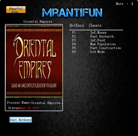 东方帝国六项修改器 v3.6