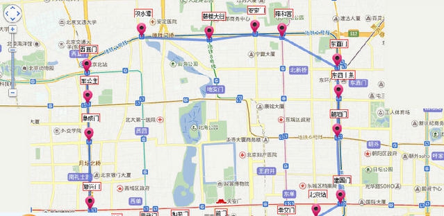 北京地铁线路图 2016v1.3