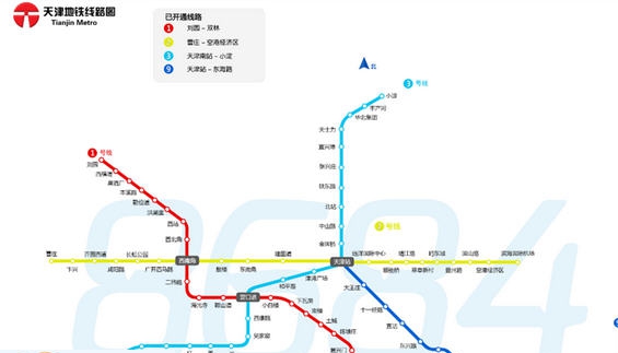 天津地铁线路图 濡ゅ倹蓱缁旂笨1.5