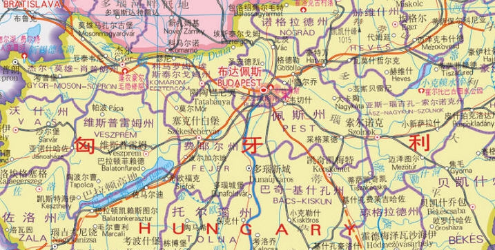 匈牙利地图 濡ゅ倹蓱缁旂笨1.5