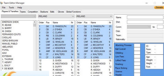 实况足球2017球队编辑管理工具 v2.56
