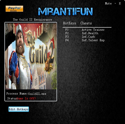 行会2文艺复兴三项修改器 v3.6