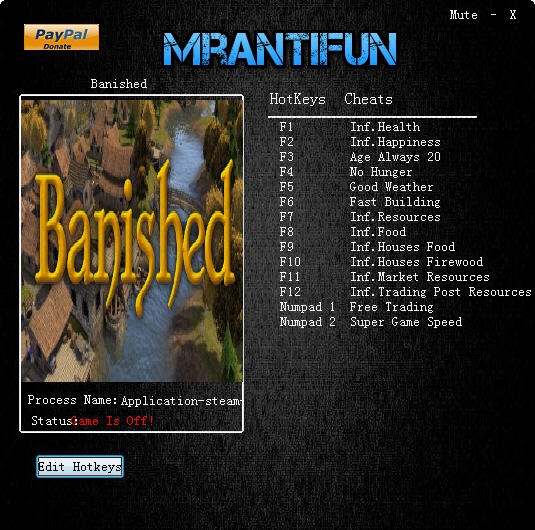 放逐之城十四项修改器 v3.5