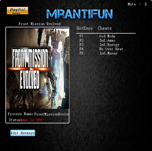 前线任务进化五项修改器 v3.5