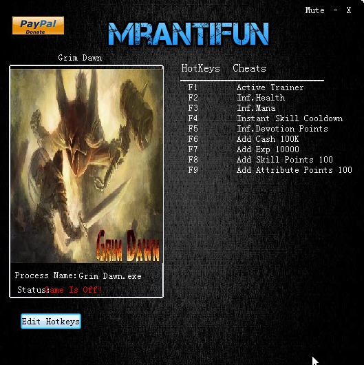 恐怖黎明八项修改器 v1.0.0.15