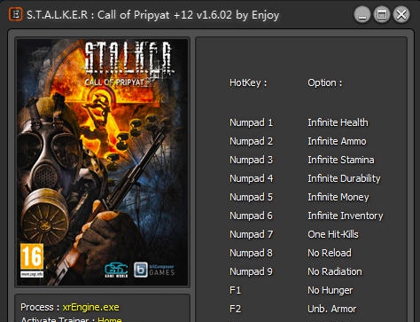 潜行者晴空十二项修改器 v3.6