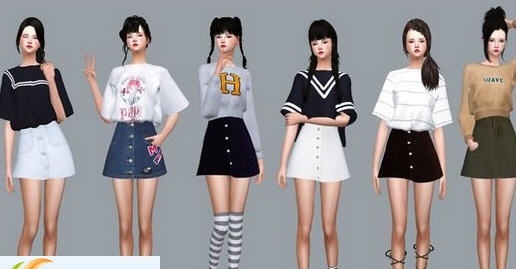 模拟人生4玛丽金底高腰线裙MOD v2.7