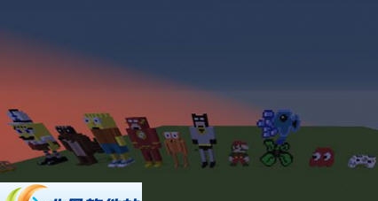 我的世界1.10.2卡通像素艺术图地图 v2.7