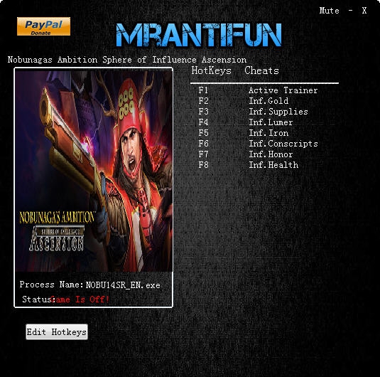 信长之野望创造战国立志传七项修改器 v1.0.8.9