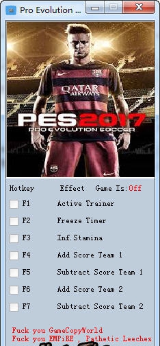 实况足球2017四项修改器 v1.08