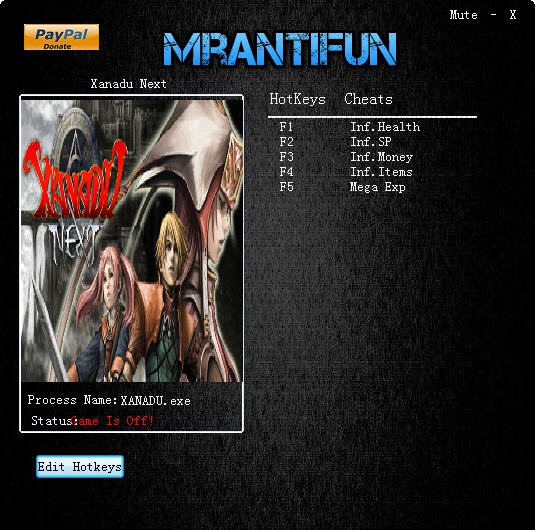 迷城的国度NEXT五项修改器 v3.4