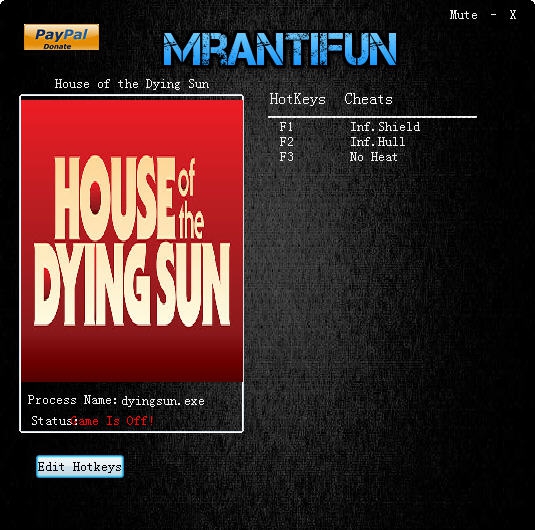 垂死的太阳之家三项修改器 v3.4