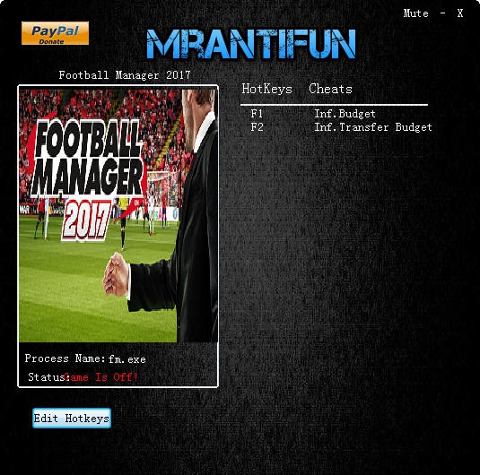 足球经理2017两项修改器 v17.1.4