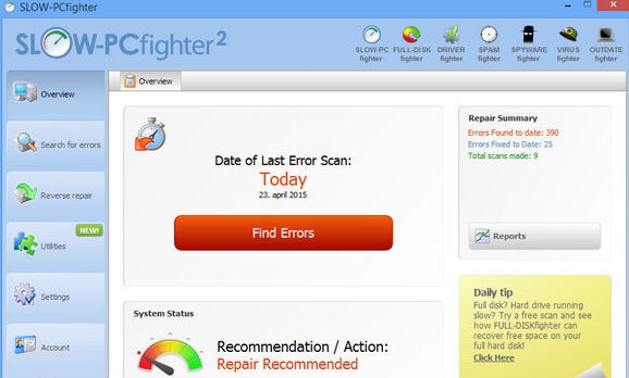 SLOW PCfighter(注册表清理工具) v1.6.18