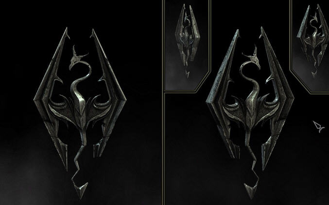 上古卷轴5天际重制版主菜单旋转的天际标志MOD v2.5