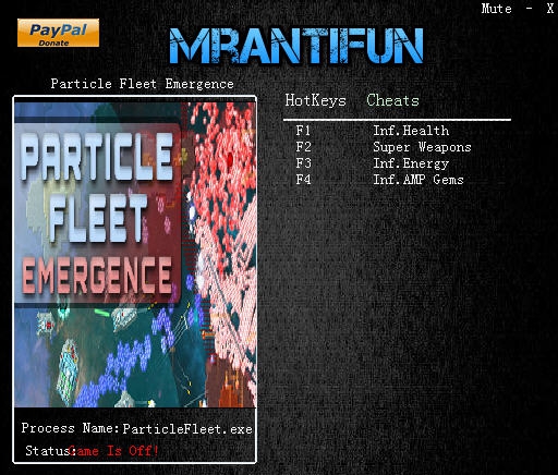 粒子舰队崛起四项修改器 v3.5