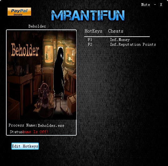 Beholder两项修改器 v3.6