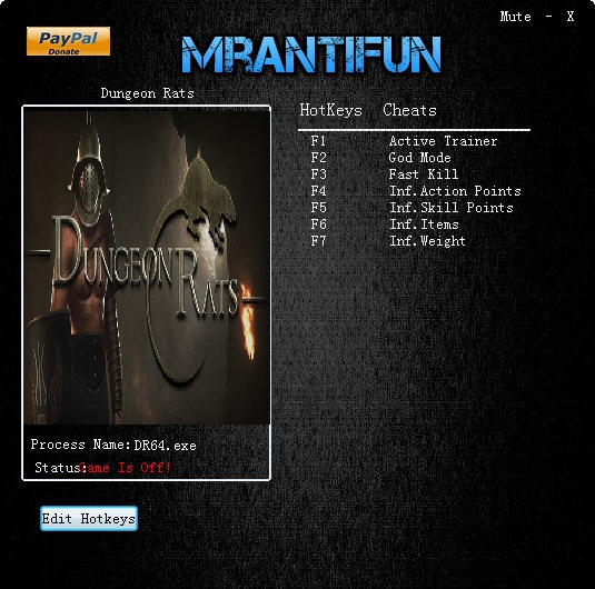 地牢鼠辈六项修改器 v3.5