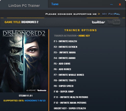 耻辱2/羞辱2十七项修改器 v3.4