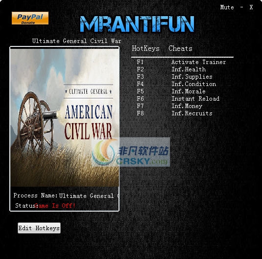 终极将军内战七项修改器 v3.4