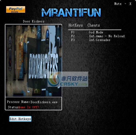破门而入四项修改器 v3.6