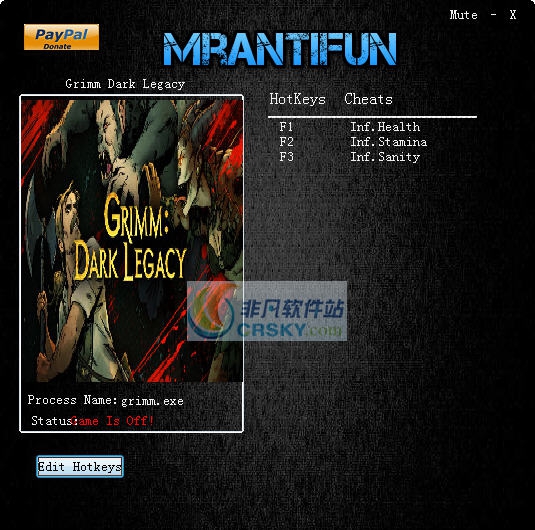 格林黑暗的遗产三项修改器 v3.5