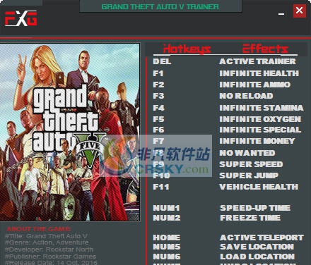 GTA5十七项修改器 v1.0.887.7