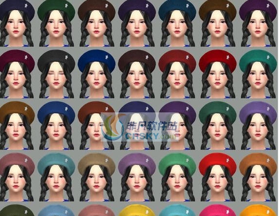 模拟人生445色洋装女帽MOD v2.5