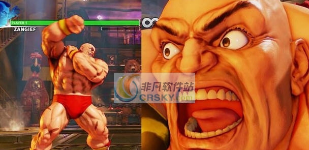 街头霸王5桑吉尔夫剃光毛发造型MOD v2.3