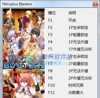 Nitro爆裂女主角大乱斗七项修改器 v3.4