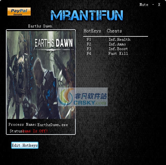地球黎明四项修改器 v3.4