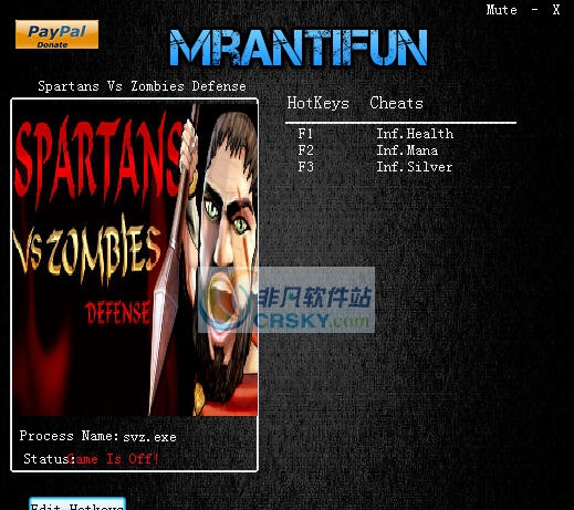 斯巴达大战僵尸三项修改器 v3.4