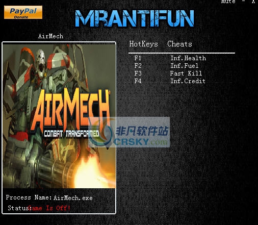 空甲联盟四项修改器 v3.5