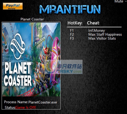 过山车之星三项修改器 v1.4.2.48742