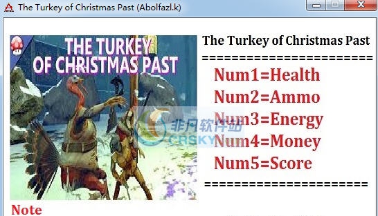 过去的圣诞节火鸡五项修改器 v3.7