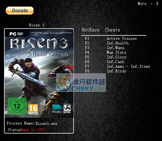 崛起3泰坦之王七项修改器 v3.4
