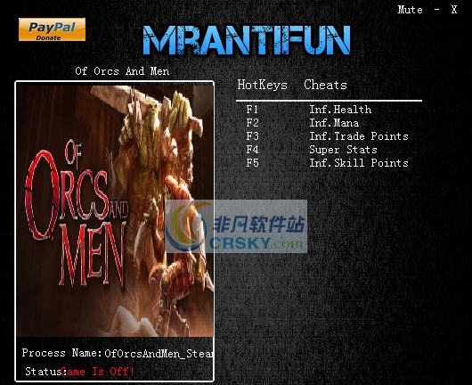 妖兽与人类五项修改器 v3.3