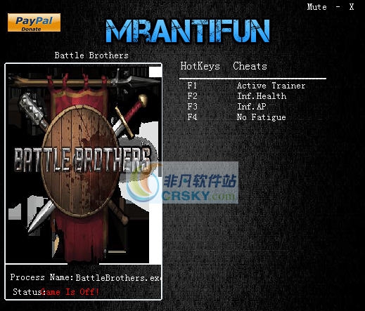 战场兄弟三项修改器 v3.5