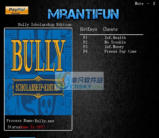 恶霸鲁尼奖学金版四项修改器 v3.7