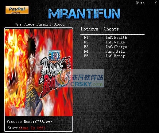 海贼王燃血五项修改器 v3.5