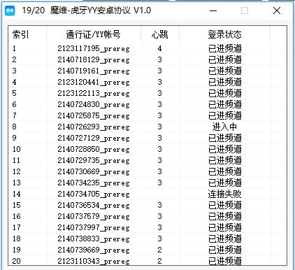 魔维虎牙YY安卓协议 v1.8