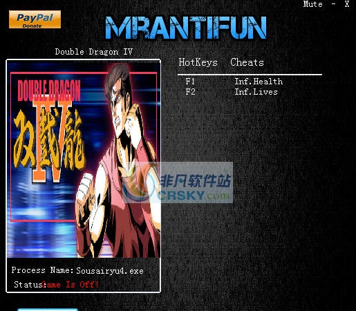 双截龙4两项修改器 v3.5