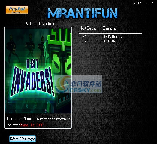 8位侵略者两项修改器 v3.5