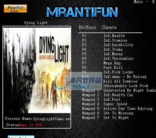 消逝的光芒信徒增强版十九项修改器 v1.12.9