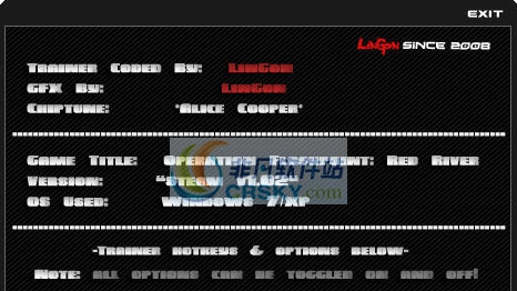 闪点行动3红河FIXED五项修改器 v3.9