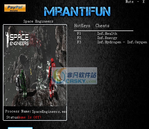 太空工程师x64四项修改器 v3.6