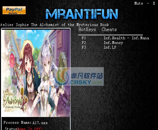 索菲工作室三项修改器 v3.4