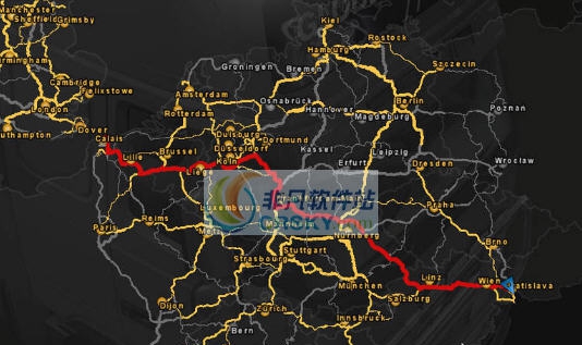 欧洲卡车模拟2GPS缩放比例修改MOD v2.4