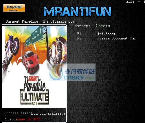 火爆狂飙天堂STEAM版修改器 v3.6