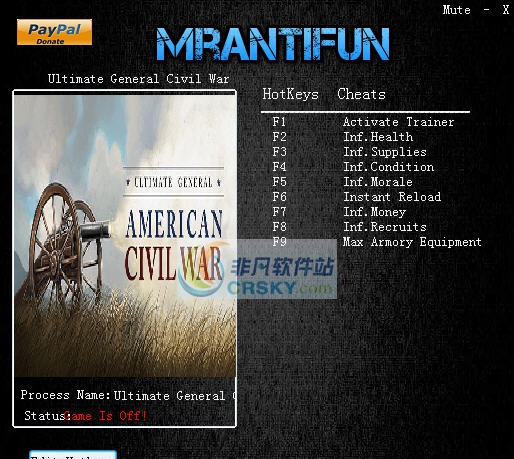 终极将军内战八项修改器 v3.5